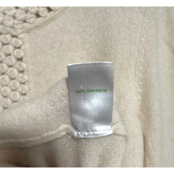 Lilly Pulitzer Cashmere Cream Sweater XS Keyhole Neck Knit Designer Pullover - Picture 7 of 12